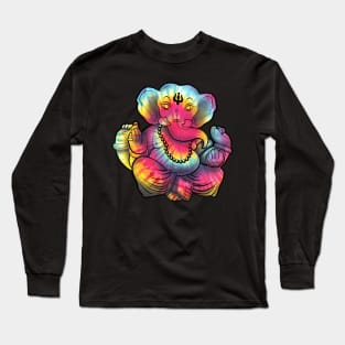 Tie-dy Ganesha Long Sleeve T-Shirt